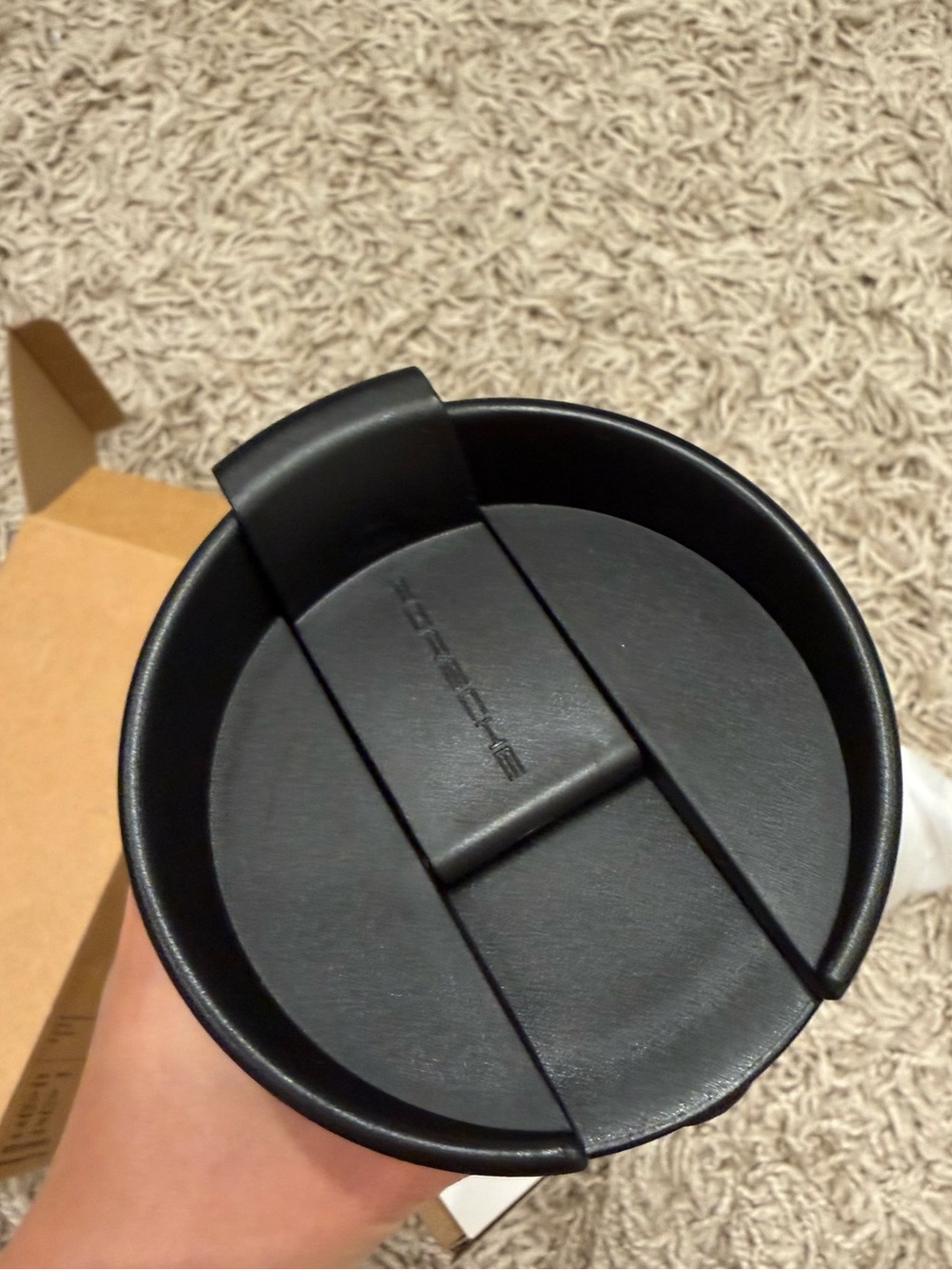 Porsche Houndstooth Pepita thermos cup New In Box - Picture 6 of 6